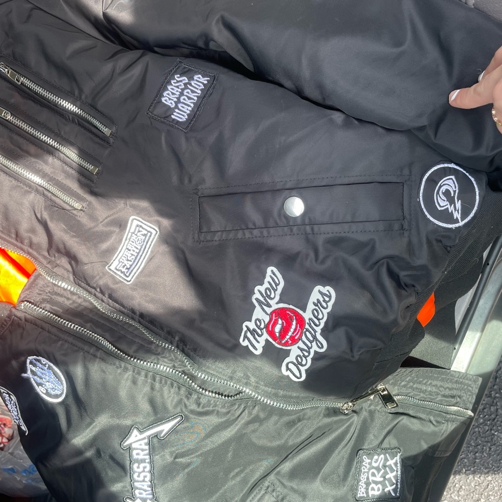 Leather Patchwork Vintage Jacket - image 6